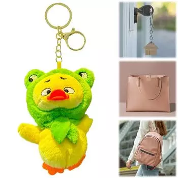 Маленький Желтая Утка Брелок Подвеска Утка Плюшевая Мягкая Игрушка Плюшевая Мультяшная Утка Брелок Пушистая Животная Кукла Брелок A