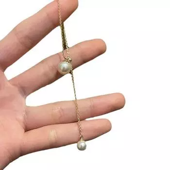 Маленькое и роскошное жемчужное ожерелье с растягивающимся дизайном для женской подвески, роскошный воротник со вставкой