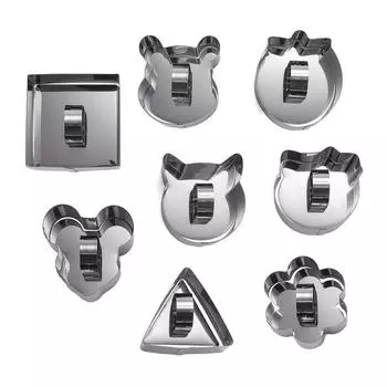 Маленькое кольцо для мусса, форма для торта из нержавеющей стали, сердце в форме сердца с нажимным листом, инструмент для выпечки «сделай сам»