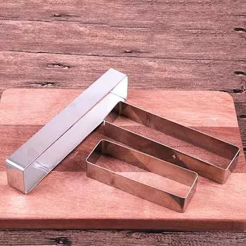 Маленькое кольцо для мусса из нержавеющей стали, прямоугольное кольцо для торта, формочки для печенья, форма для мусса