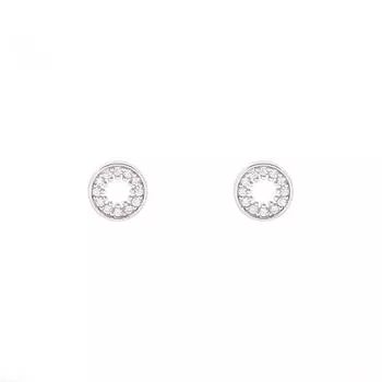 Маленькое отверстие, круг, маленькие серьги, блестящие, нежные, маленькие круглые серьги с бриллиантами X, маленькие