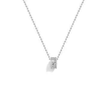 Маленькое ожерелье на талию для женщин, простая круглая подвеска с бегущими бусинами на ключицу