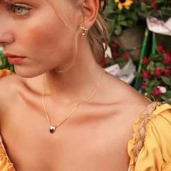 Маленькое ожерелье в форме баночки, женское простое модное ожерелье, дизайн, чувство темперамента, поток, новинка 2025 года золотой