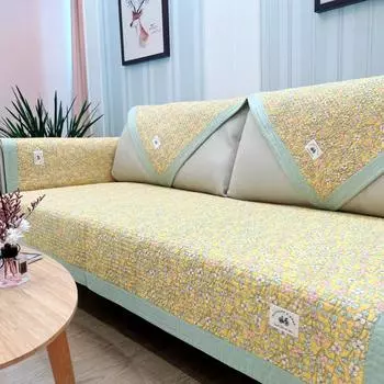 Маленькое свежее диванное полотенце из чистого хлопка, минималистичный современный комбинированный чехол для диванной подушки, всесезонная универсальная ткань из хлопка 100x100cm