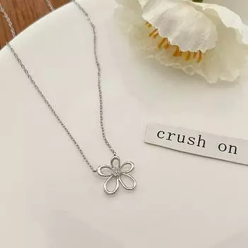 Маленькое свежее полое цветочное ожерелье, сладкое лето, атмосфера небольшой толпы, ошейник-цепочка, новый стиль