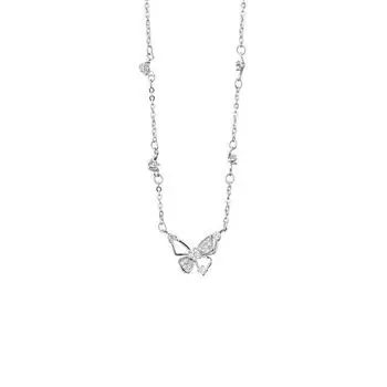 Маленькое свежее полое ожерелье-бабочка Sweet Art Hundred Pagoda Temperament Sweet Collar Chain