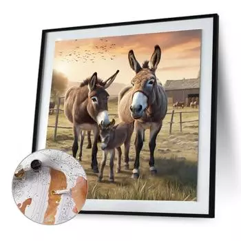 Malen-nach-Zahlen-Set auf Leinwand DIY-lkunst Tierbild Heim-Wanddekoration H4225