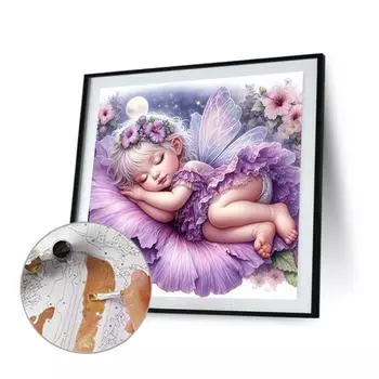 Malen-nach-Zahlen-Set auf Leinwand DIY-lkunst Mdchenbild Heim-Wanddekoration H4566