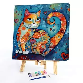 Malen-nach-Zahlen-Set auf Leinwand DIY-lkunst Tierbild Heim-Wanddekoration H4274