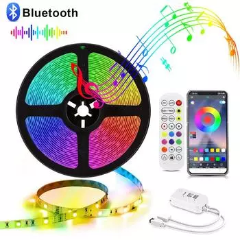 MALITAI 5-20 м светодиодный набор цветных световых лент 5050 SMD 12 В гибкое освещение светодиодная лента для украшения дома с адаптером ЕС или США 1m-EU Plug