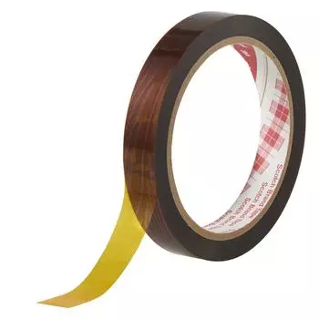 Малярная лента 3M 5412 ширина 12 мм x 32 м термостойкая полиимидная/термостойкая коричневый