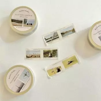 Малярная лента для пленки Biscuit Studio (6тип), популярная фраза в Корее London B