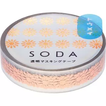 Малярная лента Kingjim SODA прозрачная ширина 10 мм Margaret CMTH10-006