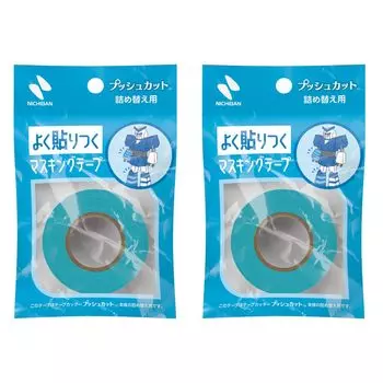 Малярная лента Nichiban для Push Cut Refill 2 рулона 15 мм x 17,5 м MT-15PS2PAZ