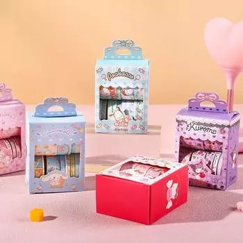 Малярная лента Sanrio 10 рулонов 1 упаковка Dakku Supplies Cinnamoroll Kuromi My Melody, Kuromi 10 рулонов 1 упаковка