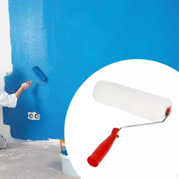 Малярный валик, кисть для росписи с рамой из нержавеющей стали, инструмент для покраски стен с валиком для