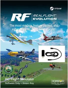 MALTA Real Flight Evolution STEAM версия версия с USB интерфейсом для подключения передатчика RC авиасимулятор Real Flight +