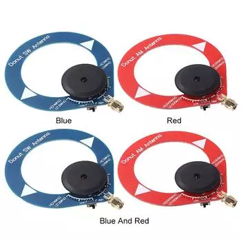 Малые антенны-пончики AM MW/SW рамочная антенна 4 МГц-24 МГц 500 кГц-2000 кГц для радио # Blue