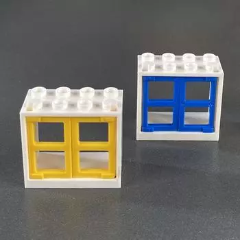 Малые Частицы Головоломка Мозаика Строительный Блок Запасные Части Базовые Аксессуары 2X4X3 Оконная Рама 60598 Окно 60608