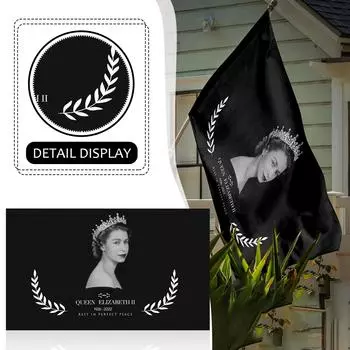 Малый флаг 3 x 5 футов, баннер для дома, супер полиэстер премиум-класса, устойчивый к выцветанию One Size чёрный