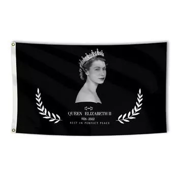 Малый флаг 3 x 5 футов, баннер для дома, супер полиэстер премиум-класса, устойчивый к выцветанию One Size чёрный