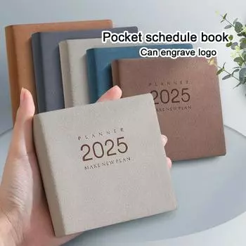 Малый план работы на 2025 год, ежедневное планирование времени студента, мини-журнал, карманный блокнот, памятка, 184 листа, 368 страниц Small