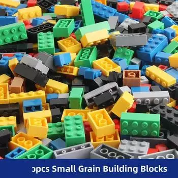 Малый размер Строительные блоки Кирпич Красочные насыпные кирпичи Базовые пластины Совместимые DIY Блок Интерактивные игрушки Для детей Подарки Russian Federation
