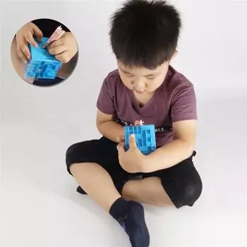 Малыш 3D куб головоломка лабиринт игрушка копилка ручная игра коробка забавные игры для мозга игрушки