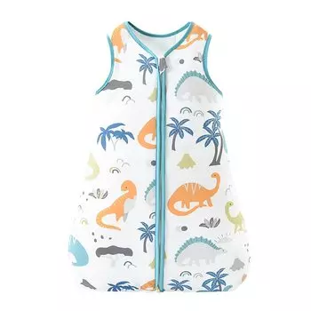 Малыш Малыш Легко надевать и снимать Предотвращает простуду Для новорожденных до 6 Динозавры [MOMSMENU] Слип, Зима, 100% хлопок, Мягкий, Слип, Выкл, синий