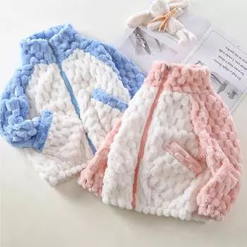 Малыши Дети Девочки Мальчики Принт Мультфильм Свитер Вязаный Теплый Кардиган Куртка Топы 100 розовый