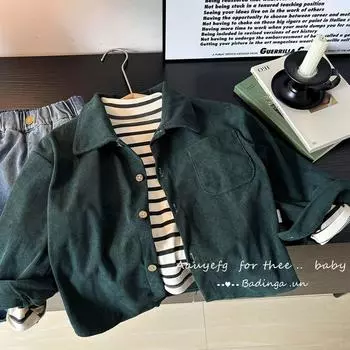 Малыши Дети Девочки Мальчики Принт Мультфильм Свитер Вязаный Теплый Кардиган Куртка Топы 100 темно-зеленого