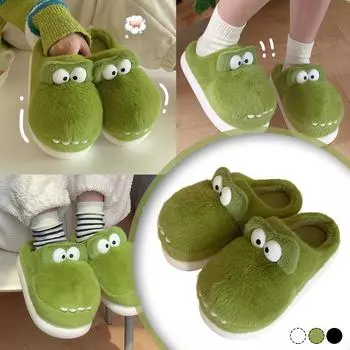 Малыши Мальчики Девочки Дети Мультфильм Обувь Теплые Милые Домашние Тапочки 37