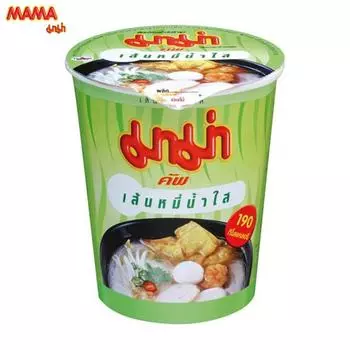 Mama Cup Прозрачный суп с рисом и вермишелью 50 г x 6 шт - Thai Food 50 g x 6 pcs