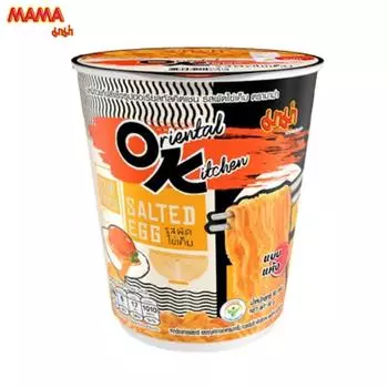 Mama Cup Восточная кухня Сушеная лапша быстрого приготовления Жареная со вкусом соленого яйца 80 г x 6 шт - Thai Food 80 g x 6 pcs