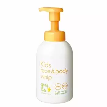 Mama&kids kids face & body whip 460ml pump type hypoallergenic skin care childrens additive-free fragrance-free slightly acidic foamy shampoo for fac