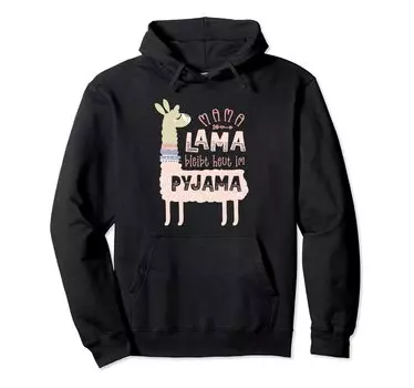 mama llama pajamas alpaca gift hoodie