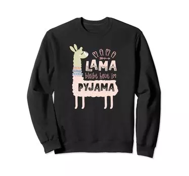 mama llama pajamas alpaca gift sweatshirt