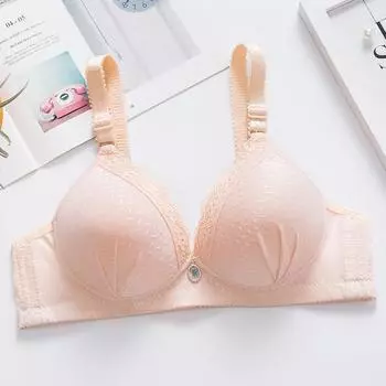 Мама маленькая грудь утолщенные бюстгальтеры собрать без стальных колец нижнее белье кружево цыганские звезды собрать бюстгальтер крышка 34/75 красный