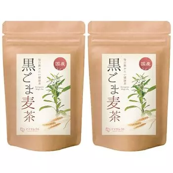 Mama Select Black Sesame Barley Tea Domestic Tea Bags 5g x 30 Packs Black Sesame Barley Tea 2 Bag Set [Official] Non-Caffeine