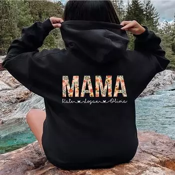 MAMA толстовки с буквенным принтом, свитер с хлопковой подкладкой, свободное пальто, винтажная толстовка в стиле готики Y2k Harajuku, высокое качество, толстовка оверсайз S розовый