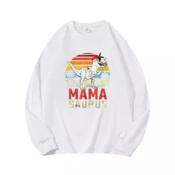 MAMAAutumn Clothing Длинные рукава из чистого хлопка Новые мужские и женские топы, весенний внутренний слой, базовая рубашка, футболка с круглым вырезом и длинными рукавами M коричневый