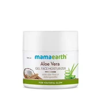 Mamaearth Aloe Vera Gel Face Moisturizer с алоэ вера и ашвагандой для сияния молодости - 100 мл