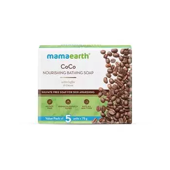 Mamaearth CoCo Питательное мыло для купания с кофе и какао, 75 г