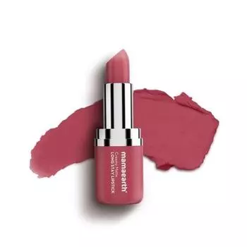 Mamaearth Creamy Matte Long Stay Lipstick с маслом мурумуру и витамином Е для 8-часовой стойкости | Intense Color Payoff) - 4,2 г