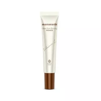 Mamaearth Glow Pore Blurring Primer с витамином С и куркумой - 25 г | Усиливает сияние кожи | Сужает поры | Помогает макияжу держаться дольше