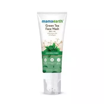 Mamaearth Green Tea Face Wash с зеленым чаем и коллагеном для открытых пор - 100 мл