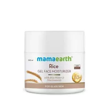 Mamaearth Rice Gel Увлажняющий крем для лица с рисовой водой и ниацинамидом для стеклянной кожи - 100 мл