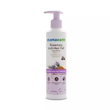 Mamaearth Rosemary Anti Hair Fall Shampoo с розмарином и метхиданом для уменьшения выпадения волос - 250 мл | Волосы крепче до 94%* | Для мужчин и женщин