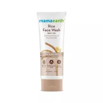 Mamaearth Средство для умывания лица с рисовой водой и ниацинамидом для гладкой кожи - 100 мл