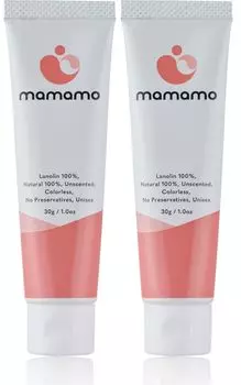 mamamo Nipple Protection Lanolin Nipple Care Cream x No Wiping Highly Suitable for Whole Body Cream, [30g Required, Breastfeeding-Friendly,
